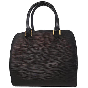 Louis Vuitton 2000 Black Epi Pont Neuf Handbag M52052