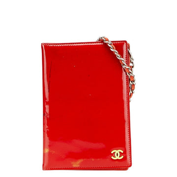 Chanel Coco Mark Patent Leather Card Case