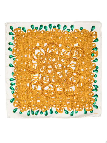 Jewellery Print Silk Scarf