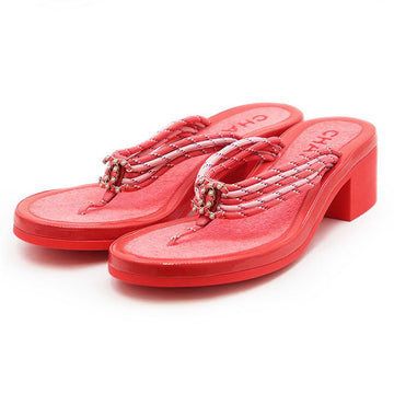 Chanel COCO Mark Leather Sandals