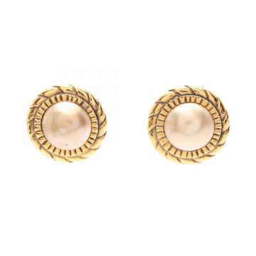 Chanel Faux Pearl Earrings