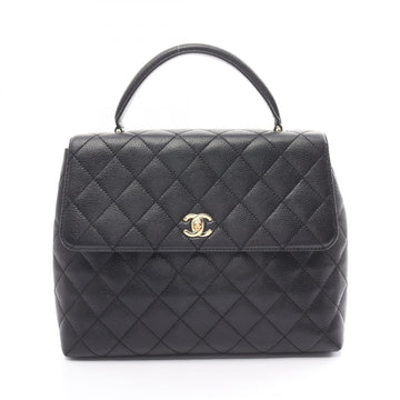 Top Quality Chanel Leather Skin Matelasse Handbag Black