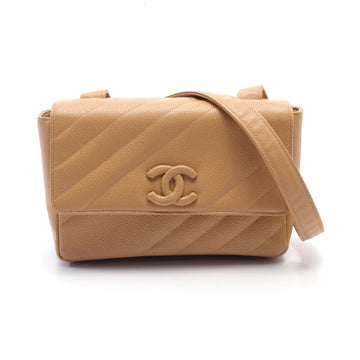 Top Quality Chanel Leather Skin Coco Mark Shoulder Bag