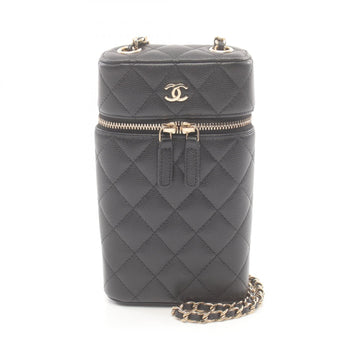 Top Quality Chanel Leather Skin Matelasse Phone Holder Bag