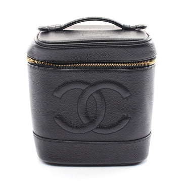 Top Quality Chanel Leather Skin Coco Mark Handbag Black