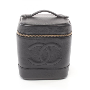 Top Quality Chanel Leather Skin Coco Mark Handbag Black