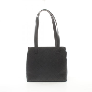 Top Quality Chanel Leather Skin Matelasse Tote Bag Black