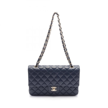 Top Quality Chanel Leather Matelasse W Flap Shoulder Bag