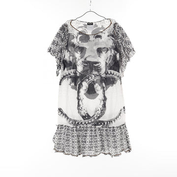Chanel Lion Coco Mark Cotton Silk Dress