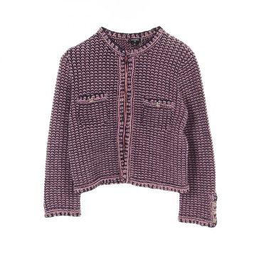 Chanel Coco Mark Button Cashmere Cotton Cardigan