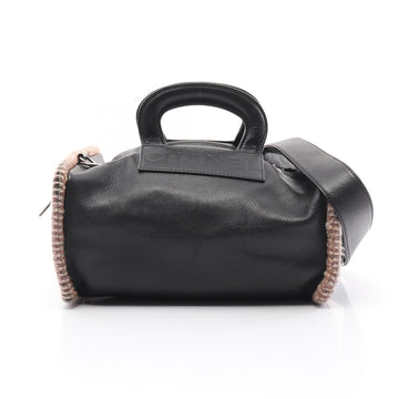 Chanel Handbag Leather Fabric Handbag