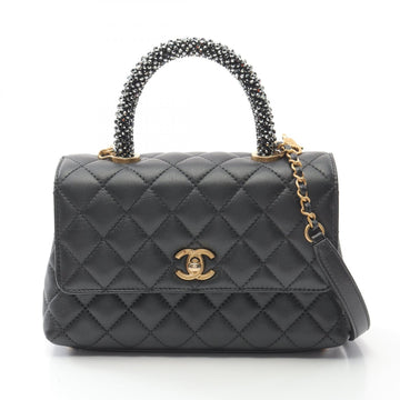 Chanel Coco Handle Flap Lambskin 2way Bag