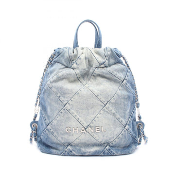 Chanel 22 Denim Backpack
