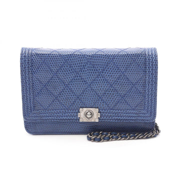 Chanel Boy Chanel Exotic Leather Shoulder Bag