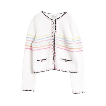 Chanel Coco Mark Button Cotton Nylon Cardigan