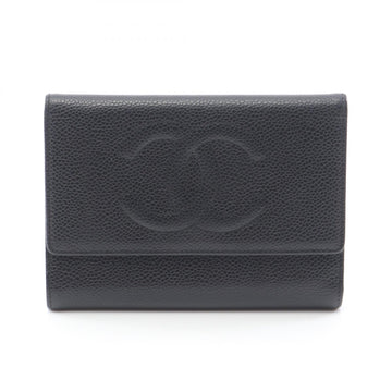 Chanel Coco Mark Grained Calfskin Wallet