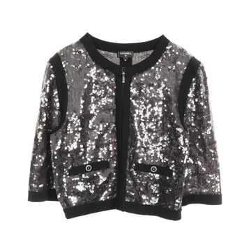 Chanel Coco Mark Sequin Nylon Cotton Jacket