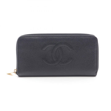 Chanel Coco Mark Caviar Skin Long Wallet