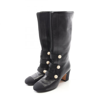 Chanel Coco Mark Leather Boots