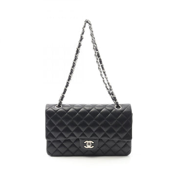 Chanel Matelasse W Flap Lambskin Shoulder Bag