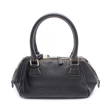 Chanel Logo Fringe Leather Handbag