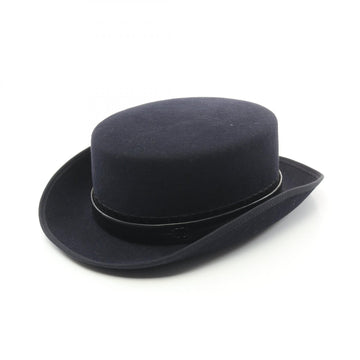 Chanel Coco Mark Leather Lapin Hat