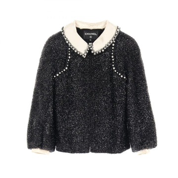 Chanel Pearl Nylon Wool Outerwear