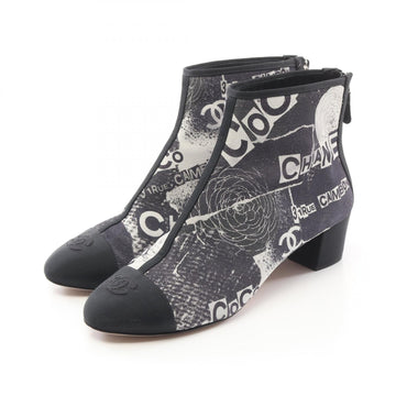 Chanel Coco Mark Camellia Calfskin Boots