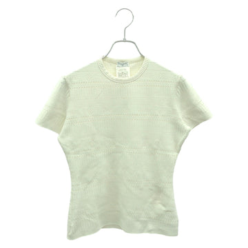 Chanel Short Sleeve Knit Rayon Knit Top