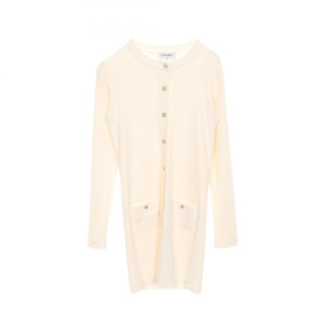 Chanel Coco Mark Button Cotton Silk Cardigan