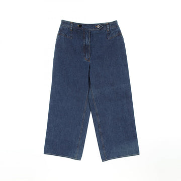 Chanel Coco Mark Button Cotton Denim Pants