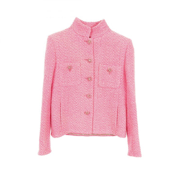 Chanel Coco Mark Button Wool Outerwear