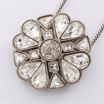 Chanel Clover Coco Mark Stainless Steel Crystal Necklace