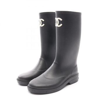 Chanel Coco Mark Rubber Boots