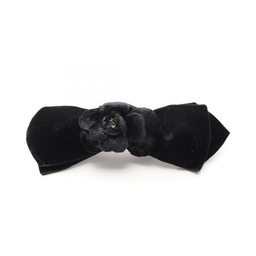 Chanel Camelia Velour Barrette