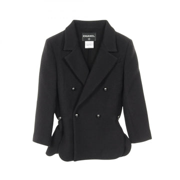 Chanel Coco Mark Button Nylon Cotton Outerwear