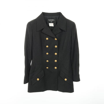 Chanel Coco Mark Button Wool Tailored Jacket