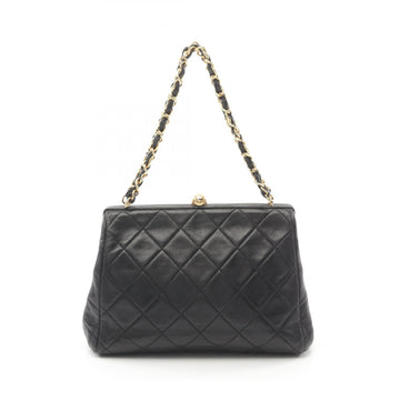 Top Quality Chanel Leather Matelasse Handbag Black