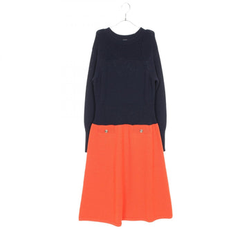 Chanel Coco Mark Button Wool Dress