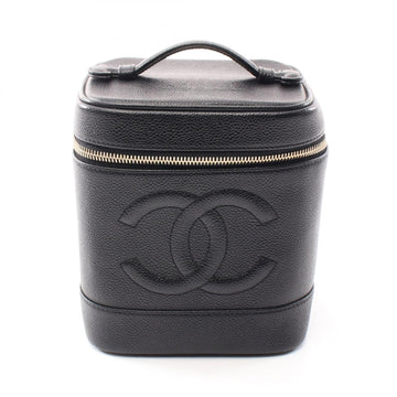 Top Quality Chanel Leather Skin Coco Mark Handbag Black