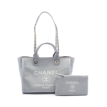 Top Quality Chanel Deauville Small Tote Leather/canvas Leather