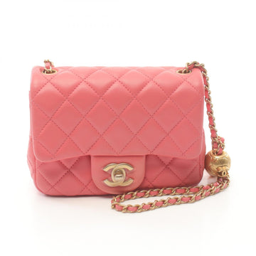 Top Quality Chanel Leather Matelasse Shoulder Bag Pink