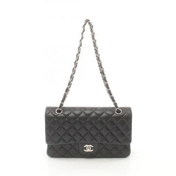 Top Quality Chanel Leather Matelasse W Flap Shoulder Bag