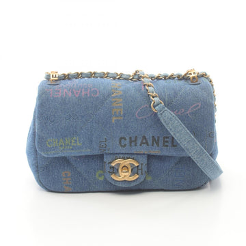 Top Quality Chanel Leather/denim Matelasse Small Flap Bag AS3134