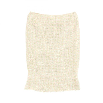 Chanel Coco Mark Cotton Silk Skirt