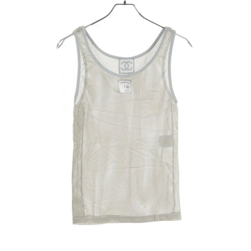 Top Quality Chanel Coco Mark Mesh Tank Top Polyester