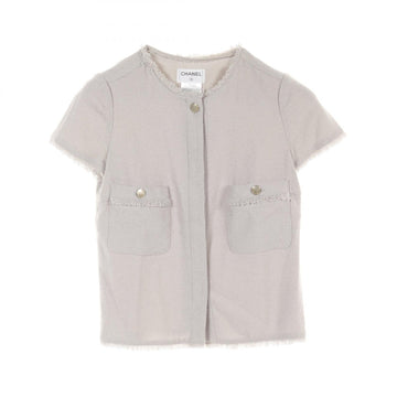 Chanel COCO Button Wool Nylon Blouse