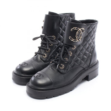Chanel 19 Matelassé Leather Boots