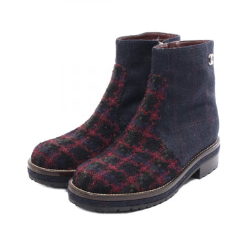 Chanel Coco Mark Fabric Boots