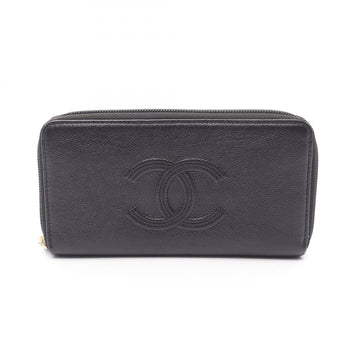 Chanel Coco Mark Calfskin Long Wallet